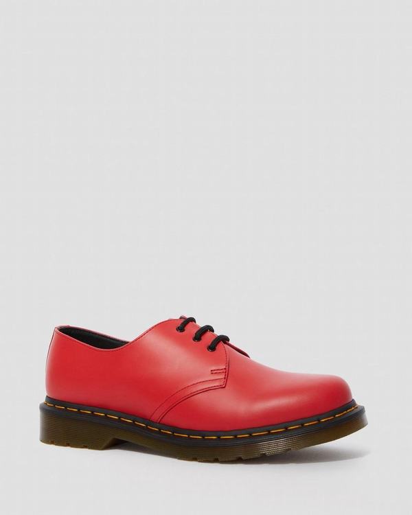 Dr Martens Dámské Polobotky 1461 Color Pop Červené, CZ-421756